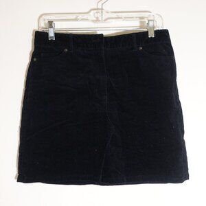 Suede Black Skirt